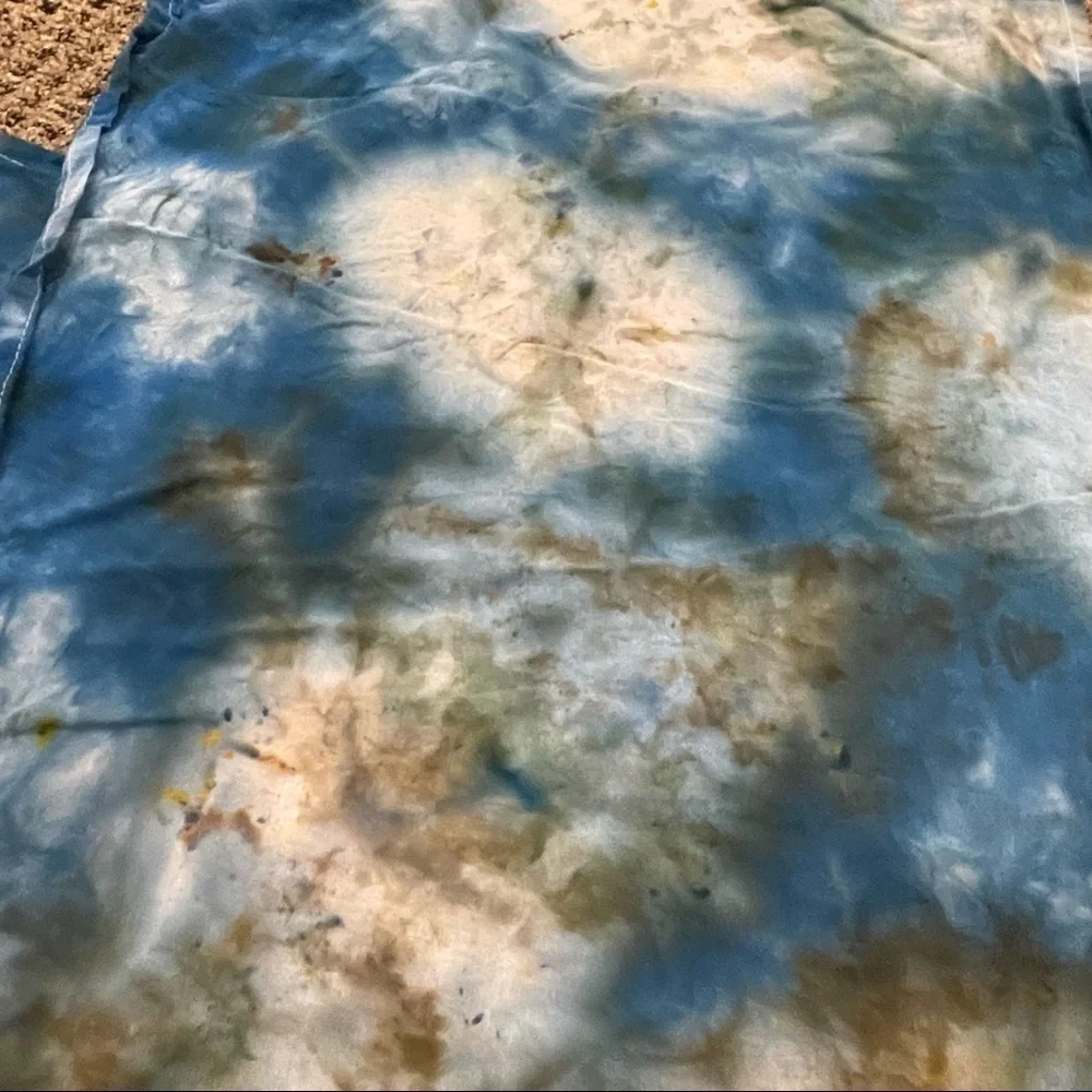 Tie dye flour sack kitchen hand towel hand towel ocean earth blue - 2 available